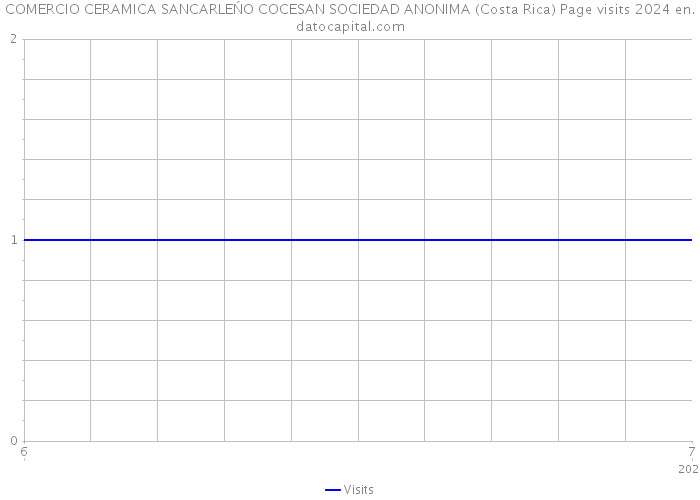 COMERCIO CERAMICA SANCARLEŃO COCESAN SOCIEDAD ANONIMA (Costa Rica) Page visits 2024 