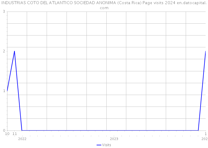 INDUSTRIAS COTO DEL ATLANTICO SOCIEDAD ANONIMA (Costa Rica) Page visits 2024 