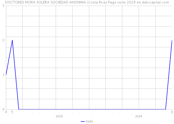 DOCTORES MORA SOLERA SOCIEDAD ANONIMA (Costa Rica) Page visits 2024 