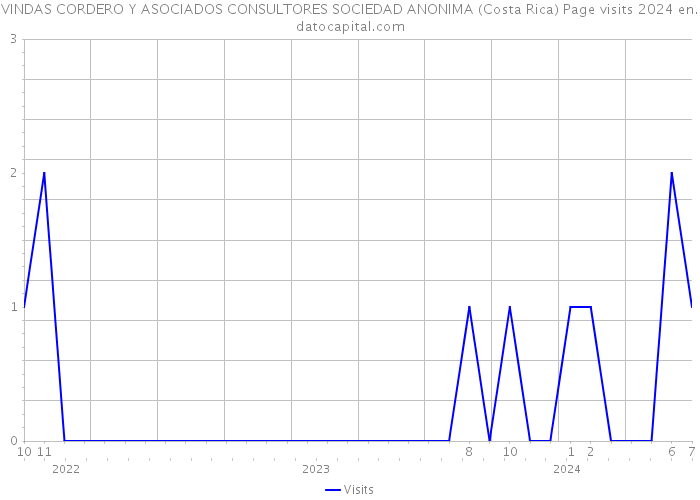 VINDAS CORDERO Y ASOCIADOS CONSULTORES SOCIEDAD ANONIMA (Costa Rica) Page visits 2024 