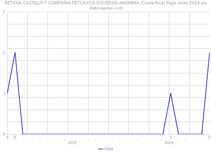 RETANA CASTILLO Y COMPAŃIA RETCAYCO SOCIEDAD ANONIMA (Costa Rica) Page visits 2024 