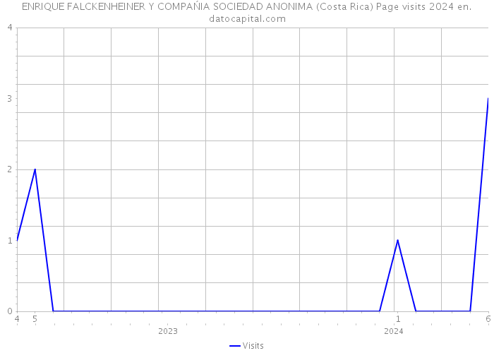 ENRIQUE FALCKENHEINER Y COMPAŃIA SOCIEDAD ANONIMA (Costa Rica) Page visits 2024 
