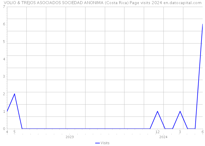 VOLIO & TREJOS ASOCIADOS SOCIEDAD ANONIMA (Costa Rica) Page visits 2024 
