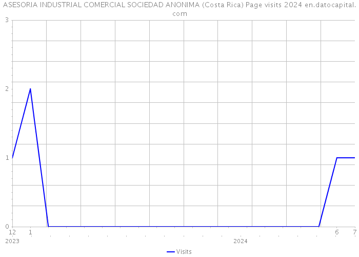 ASESORIA INDUSTRIAL COMERCIAL SOCIEDAD ANONIMA (Costa Rica) Page visits 2024 