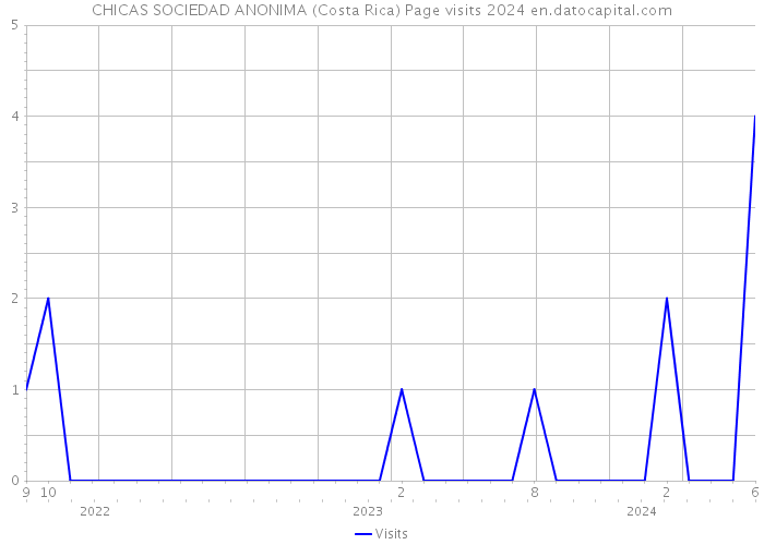 CHICAS SOCIEDAD ANONIMA (Costa Rica) Page visits 2024 