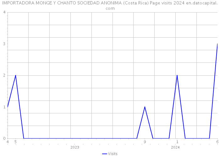 IMPORTADORA MONGE Y CHANTO SOCIEDAD ANONIMA (Costa Rica) Page visits 2024 