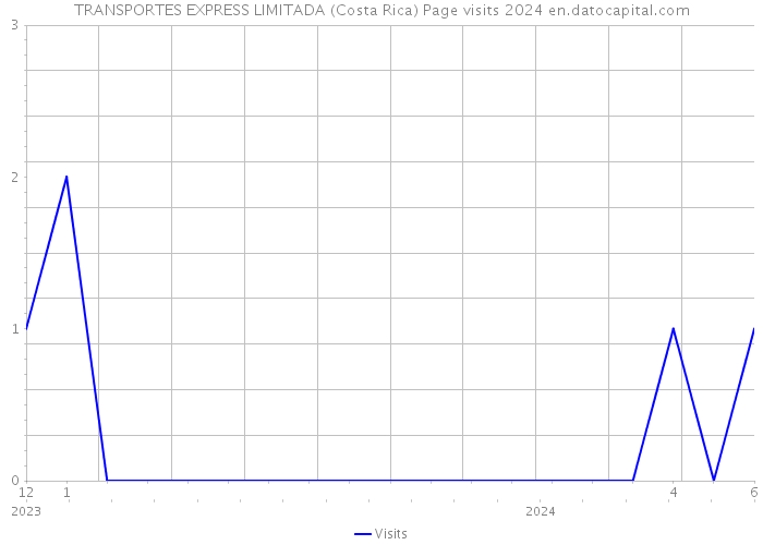 TRANSPORTES EXPRESS LIMITADA (Costa Rica) Page visits 2024 
