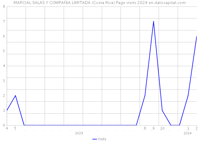 MARCIAL SALAS Y COMPAŃIA LIMITADA (Costa Rica) Page visits 2024 