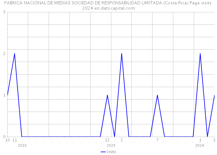 FABRICA NACIONAL DE MEDIAS SOCIEDAD DE RESPONSABILIDAD LIMITADA (Costa Rica) Page visits 2024 