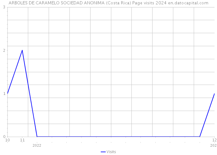 ARBOLES DE CARAMELO SOCIEDAD ANONIMA (Costa Rica) Page visits 2024 