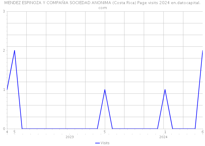 MENDEZ ESPINOZA Y COMPAŃIA SOCIEDAD ANONIMA (Costa Rica) Page visits 2024 