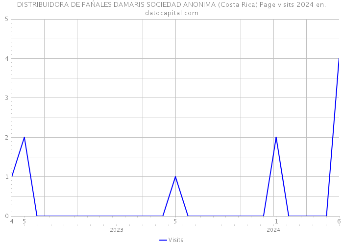 DISTRIBUIDORA DE PAŃALES DAMARIS SOCIEDAD ANONIMA (Costa Rica) Page visits 2024 
