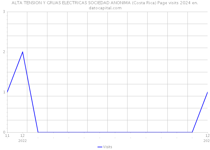 ALTA TENSION Y GRUAS ELECTRICAS SOCIEDAD ANONIMA (Costa Rica) Page visits 2024 