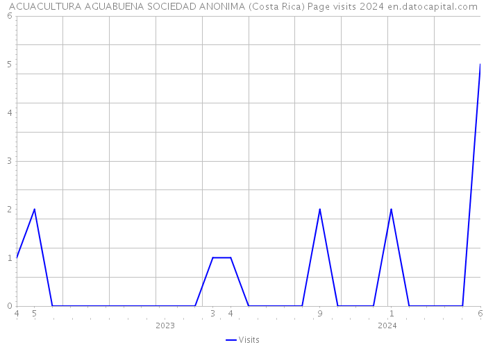 ACUACULTURA AGUABUENA SOCIEDAD ANONIMA (Costa Rica) Page visits 2024 