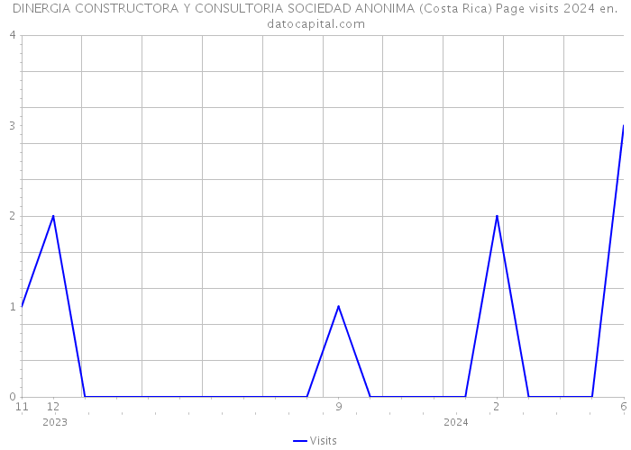 DINERGIA CONSTRUCTORA Y CONSULTORIA SOCIEDAD ANONIMA (Costa Rica) Page visits 2024 