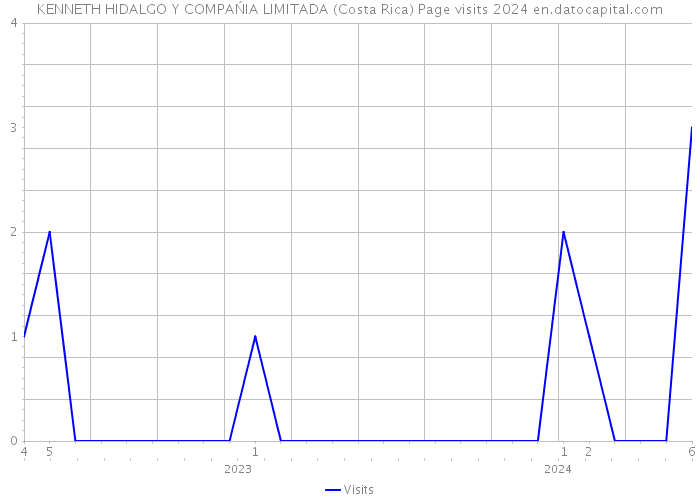 KENNETH HIDALGO Y COMPAŃIA LIMITADA (Costa Rica) Page visits 2024 