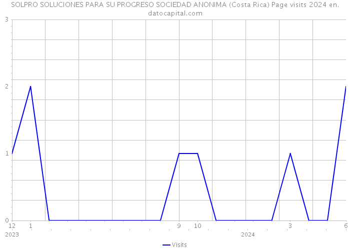 SOLPRO SOLUCIONES PARA SU PROGRESO SOCIEDAD ANONIMA (Costa Rica) Page visits 2024 