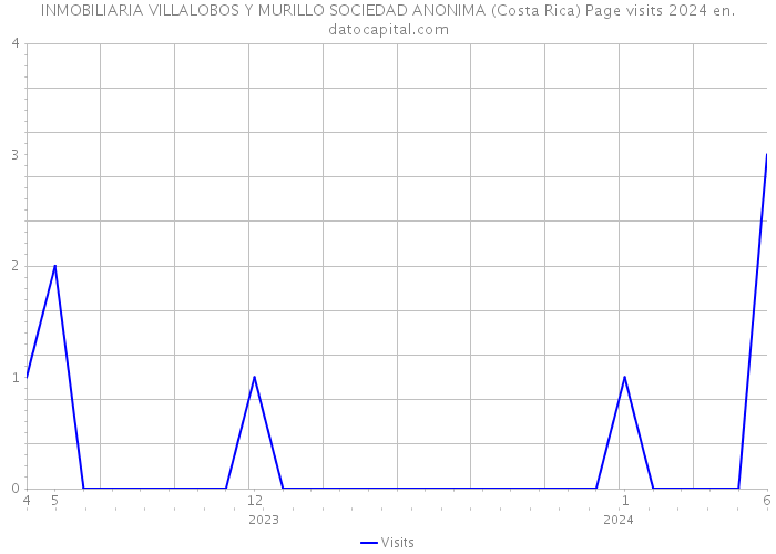INMOBILIARIA VILLALOBOS Y MURILLO SOCIEDAD ANONIMA (Costa Rica) Page visits 2024 