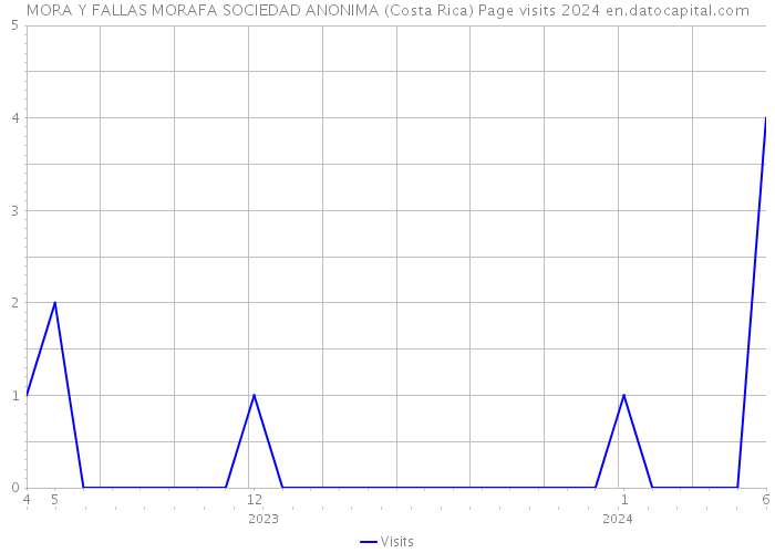 MORA Y FALLAS MORAFA SOCIEDAD ANONIMA (Costa Rica) Page visits 2024 
