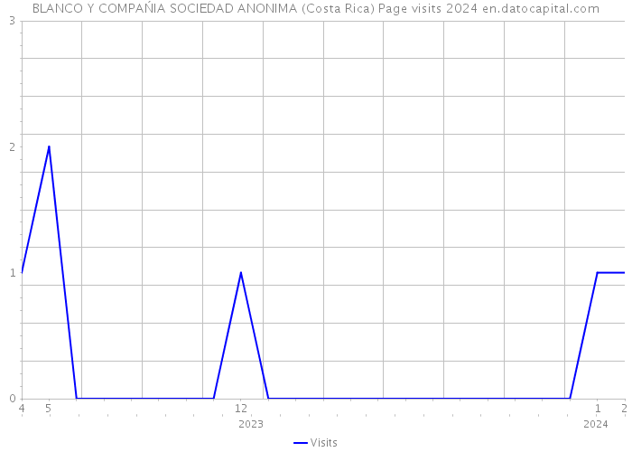 BLANCO Y COMPAŃIA SOCIEDAD ANONIMA (Costa Rica) Page visits 2024 