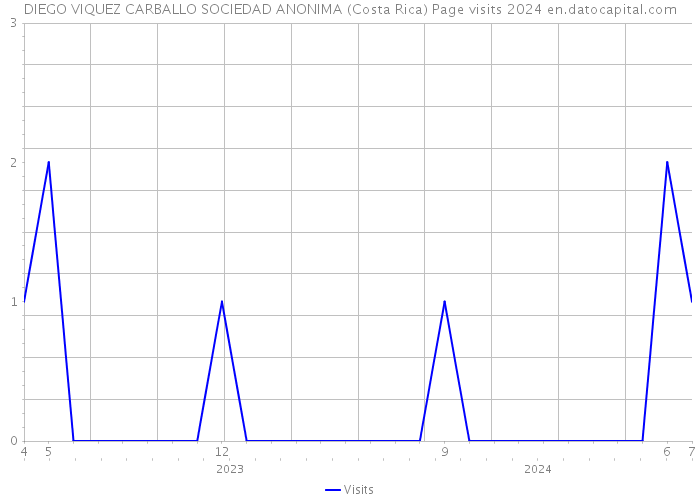 DIEGO VIQUEZ CARBALLO SOCIEDAD ANONIMA (Costa Rica) Page visits 2024 
