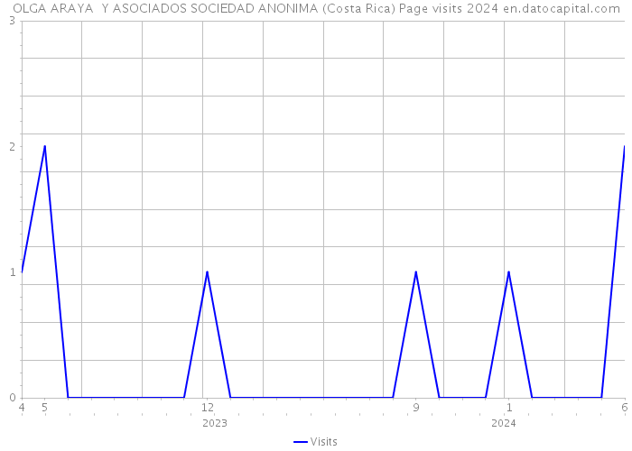 OLGA ARAYA Y ASOCIADOS SOCIEDAD ANONIMA (Costa Rica) Page visits 2024 