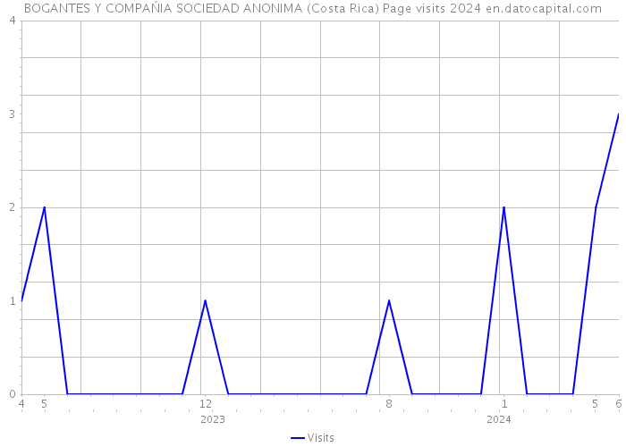 BOGANTES Y COMPAŃIA SOCIEDAD ANONIMA (Costa Rica) Page visits 2024 