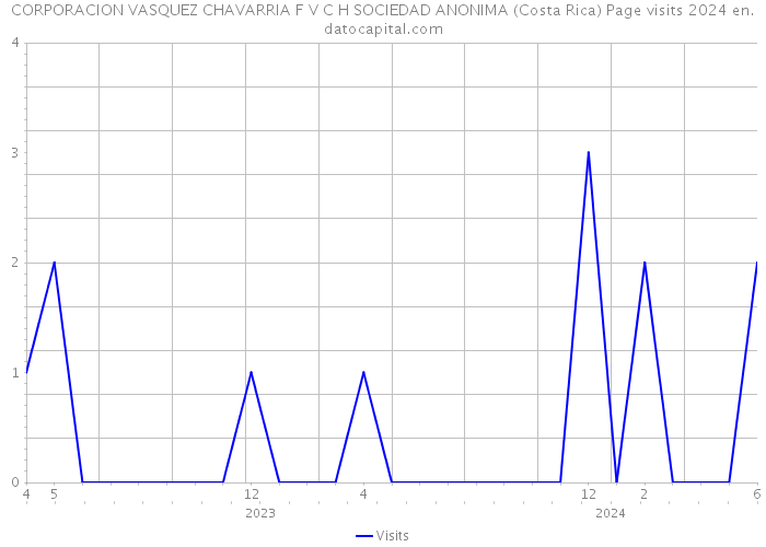 CORPORACION VASQUEZ CHAVARRIA F V C H SOCIEDAD ANONIMA (Costa Rica) Page visits 2024 