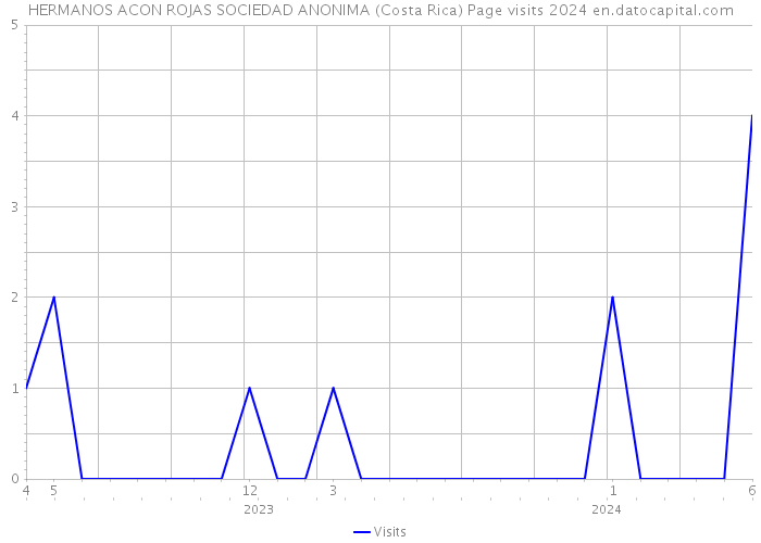 HERMANOS ACON ROJAS SOCIEDAD ANONIMA (Costa Rica) Page visits 2024 