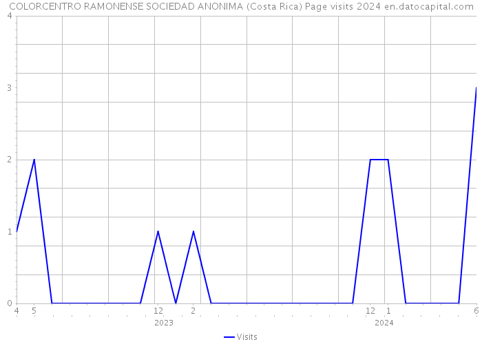 COLORCENTRO RAMONENSE SOCIEDAD ANONIMA (Costa Rica) Page visits 2024 