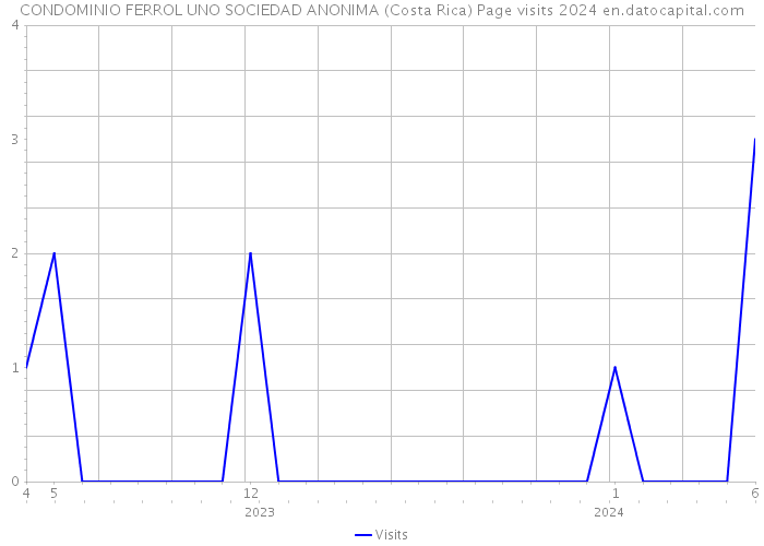 CONDOMINIO FERROL UNO SOCIEDAD ANONIMA (Costa Rica) Page visits 2024 