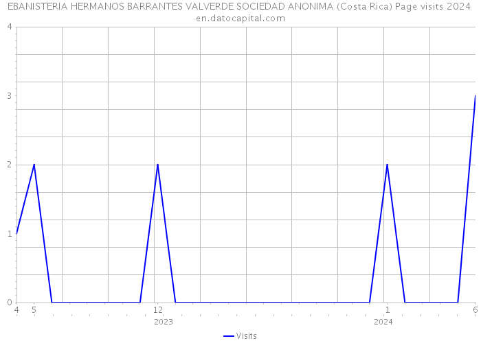 EBANISTERIA HERMANOS BARRANTES VALVERDE SOCIEDAD ANONIMA (Costa Rica) Page visits 2024 