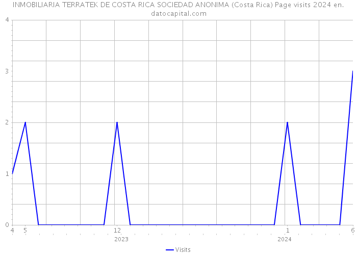 INMOBILIARIA TERRATEK DE COSTA RICA SOCIEDAD ANONIMA (Costa Rica) Page visits 2024 
