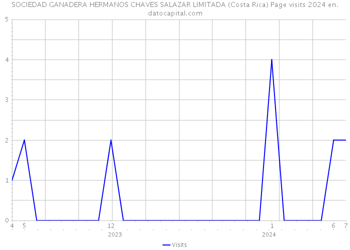 SOCIEDAD GANADERA HERMANOS CHAVES SALAZAR LIMITADA (Costa Rica) Page visits 2024 