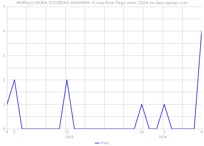 MURILLO MORA SOCIEDAD ANONIMA (Costa Rica) Page visits 2024 