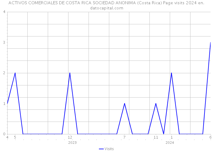 ACTIVOS COMERCIALES DE COSTA RICA SOCIEDAD ANONIMA (Costa Rica) Page visits 2024 