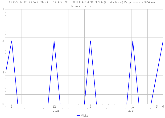 CONSTRUCTORA GONZALEZ CASTRO SOCIEDAD ANONIMA (Costa Rica) Page visits 2024 