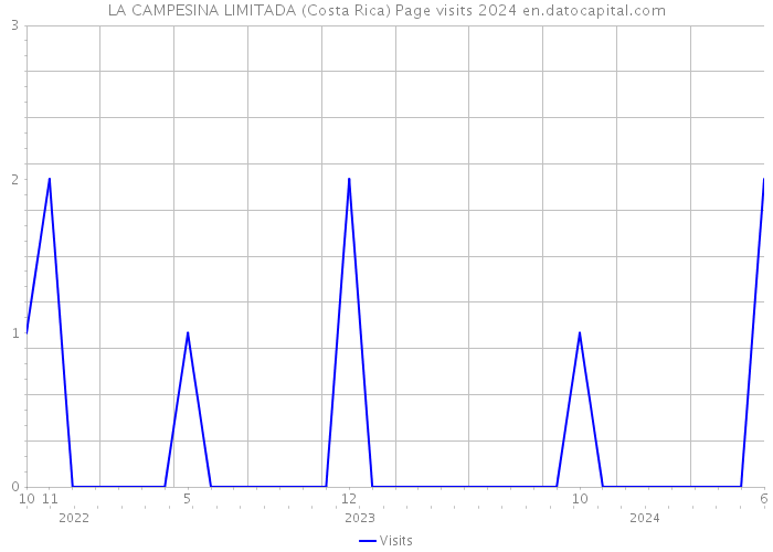 LA CAMPESINA LIMITADA (Costa Rica) Page visits 2024 