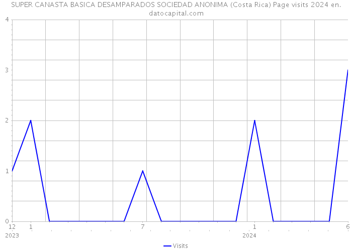 SUPER CANASTA BASICA DESAMPARADOS SOCIEDAD ANONIMA (Costa Rica) Page visits 2024 