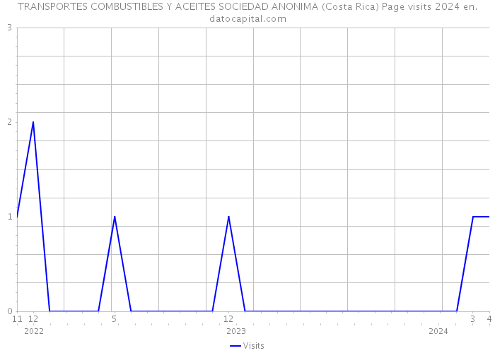 TRANSPORTES COMBUSTIBLES Y ACEITES SOCIEDAD ANONIMA (Costa Rica) Page visits 2024 