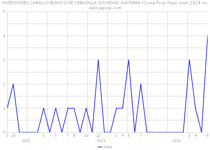 INVERSIONES CABALLO BLANCO DE CEBADILLA SOCIEDAD ANONIMA (Costa Rica) Page visits 2024 