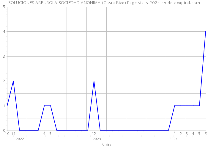 SOLUCIONES ARBUROLA SOCIEDAD ANONIMA (Costa Rica) Page visits 2024 