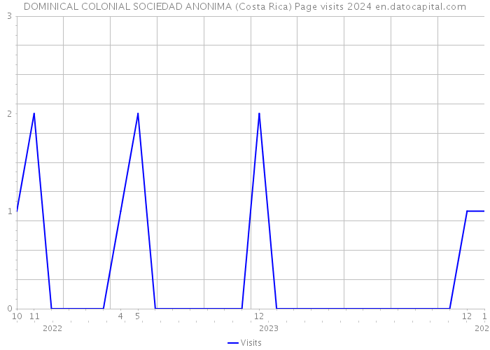 DOMINICAL COLONIAL SOCIEDAD ANONIMA (Costa Rica) Page visits 2024 