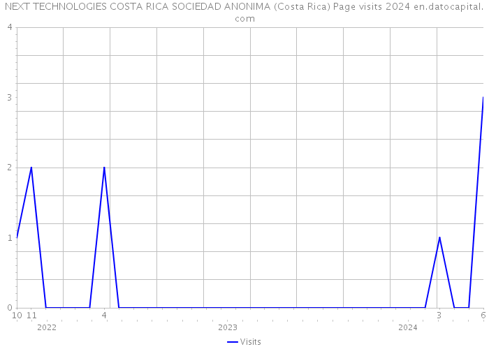 NEXT TECHNOLOGIES COSTA RICA SOCIEDAD ANONIMA (Costa Rica) Page visits 2024 
