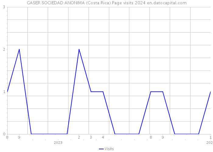 GASER SOCIEDAD ANONIMA (Costa Rica) Page visits 2024 