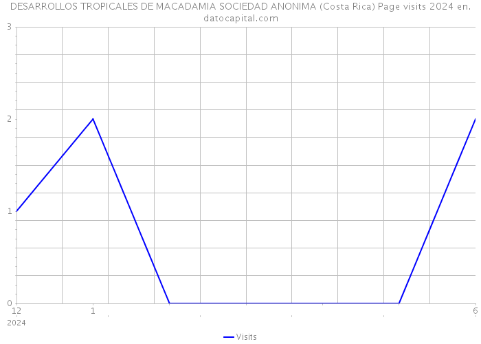 DESARROLLOS TROPICALES DE MACADAMIA SOCIEDAD ANONIMA (Costa Rica) Page visits 2024 
