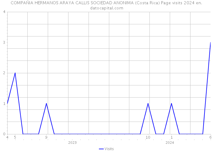COMPAŃIA HERMANOS ARAYA CALLIS SOCIEDAD ANONIMA (Costa Rica) Page visits 2024 
