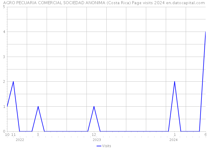 AGRO PECUARIA COMERCIAL SOCIEDAD ANONIMA (Costa Rica) Page visits 2024 