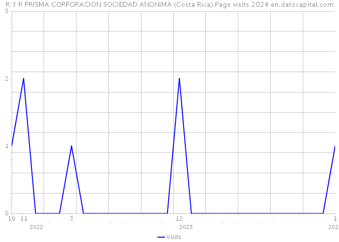 R Y R PRISMA CORPORACION SOCIEDAD ANONIMA (Costa Rica) Page visits 2024 