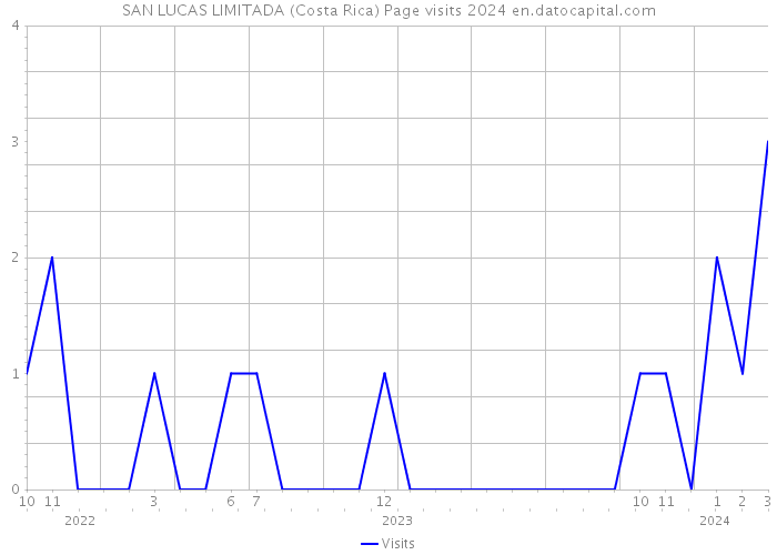 SAN LUCAS LIMITADA (Costa Rica) Page visits 2024 